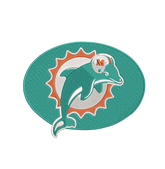 Miami Dolphins 2 : Embroidery Design - FineryEmbroidery